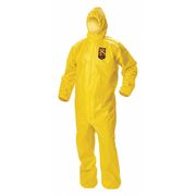 Kleenguard Disposable Coveralls, 12 PK, Yellow, KleenGuard(TM) A70, Zipper 09813