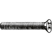 Zoro Select #10-24 x 1 in Phillips Flat Machine Screw, Plain 18-8 Stainless Steel, 100 PK U51300.019.0100