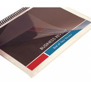 Sircle Binding Covers, Plastic, Clear, PK100 CCS-10-SQ