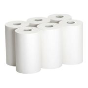 Georgia-Pacific Pacific Blue Ultra Hardwound Paper Towels, 1 Ply, Continuous Roll Sheets, 400 ft, White, 6 PK 26610