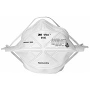 3M N95 Disposable Respirator, Universal, White, PK50 9105