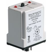 Macromatic Alternating Relay, SPDT, 120VAC, 10A, 8 Pin ARP120A6R