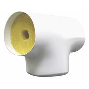 Zoro Select 2-1/8" Fiberglass Tee Pipe Fitting Insulation, 1-1/2" Wall TEE445