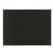 United Visual Products Fabric Bulletin Board 36"H x 48"W UV642AEZ-BLACK-SATIN