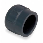 Zoro Select PVC Cap, FNPT, 4 in Pipe Size 848-040