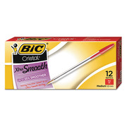 Bic Stick Ballpoint Pen, Medium 1.0 mm, Red PK12 BICMS11RD