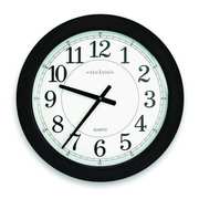 Zoro Select 24" Analog Quartz Wall Clock, Black 6NN67