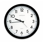 Zoro Select 15" Analog Quartz Wall Clock, Black 6NN65