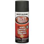 Rust-Oleum 10.25 oz Rust Reformer, Black, Flat, Aerosol Spray 248658