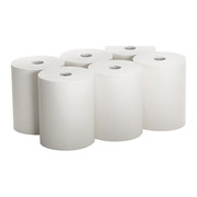 Georgia-Pacific enMotion Hardwound Paper Towels, 1 Ply, Continuous Roll Sheets, 800 ft, White, 6 PK 89490