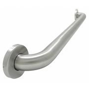 Wingits ADA Compliant Grab Bar, Wall Mount, 42 in L, 1-1/2 in Dia, Stainless Steel, Satin Finish, Silver WGB6SS42