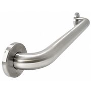 Wingits ADA Compliant Grab Bar, Wall Mount, 18 in L, 1-1/2 in Dia, Stainless Steel, Satin Finish, Silver WGB6SS18