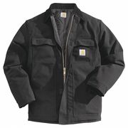 Carhartt Men's Black Cotton Duck Coat size 2XL C003-BLK XXL REG