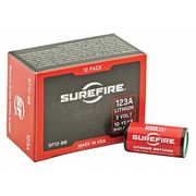 Surefire Battery, 123A, Lithium, 3-Volt, 12-Pack SF12-BB