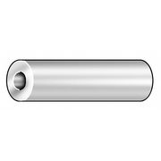 Zoro Select Spacer, 3/8 in Screw Size, Chrome Plated Steel, 3/4 in Overall Lg, 0.406 in Inside Dia, 5 PK MPB517