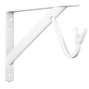 John Sterling White Max Duty Shelf and Rod Bracket RP-0495-WT