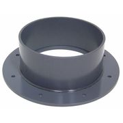 Plastic Supply Flange, 8 in Duct Dia, Type I PVC, 12" L, 3-1/4" H PVCF08