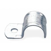 Zoro Select One Hole Conduit Strap, Steel, Size 2", PK10 6XC47
