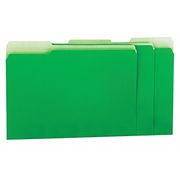 Universal File Folder 9-3/8" x 11-3/4", 1/3-Cut Tab, Green, Pk100 UNV12302