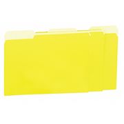 Universal File Folder 9-3/8" x 11-3/4", 1/3-Cut Tab, Yellow, Pk100 UNV12304