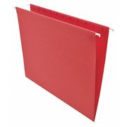 Universal One Hanging File Folders 9-3/8" x 11-3/4", Red, Pk25 UNV14118