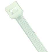 Power First Standard Cable Tie, 7-1/2 in L, 0.19 in W, Nylon 6/6, Natural, Indoor Use, 100 Pack 36J149