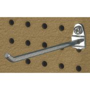 Triton Products 6 In. Single Rod 30 Degree Bend Steel Pegboard Hook for 1/8 In. and 1/4 In. Pegboard 10 Pack 71613