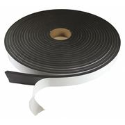 Zoro Select Foam Strip, Water-Resistant Closed Cell, 3/4 in W, 50 ft L, 1/8 in Thick, Black CNES591/83/450T