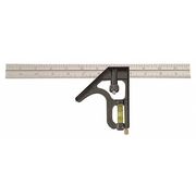 Johnson Level & Tool Combination Square, 12 In, Zinc Steel Head 400EM