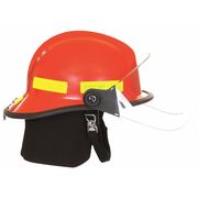 Fire-Dex Fire Helmet, Red, Modern 911H713