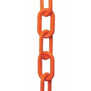 Zoro Select 2" (#8, 51 mm.) x 100 ft. Safety Orange Plastic Chain 50012-100