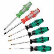 Wera Screwdriver Set, Slotted/Phillips, 6 pcs, Square 05347778001