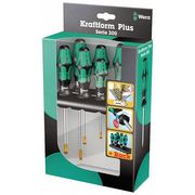 Wera Screwdriver Set, Slotted/Phillips, 6 pcs 05105650001