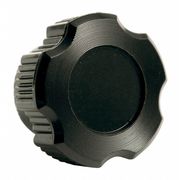 Davies Fluted Knob, 3/8-16 Thread Size, 0.89"L, Blind Tap, HR Phenolic 2850-B