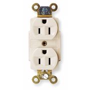 Hubbell 15A Duplex Receptacle 125VAC 5-15R WH HBL5262W