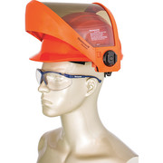 Honeywell Salisbury Hard Hat, Includes Face Shield, 4-Point Ratchet Suspension, Type 1, Class E, Hi-Vis Orange AS1000HAT-SPL