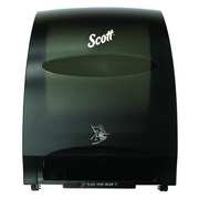 Kimberly-Clark Professional Essential Electronic Hard Roll Towel Dispenser, Black, Purple Core, 12.70" x 15.76" x 9.57", Qty 1 48860