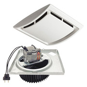 Broan Bath Fan Upgrd Kit, 10In, Galv Steel, White QK60S