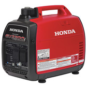 Honda Portable Generator, Gasoline, 1,800 W Rated, 2,200 W Surge, Recoil Start, 120V AC, 18.3/15 A EU2200ITAN1