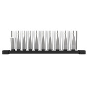 Milwaukee Tool 3/8 in Drive Deep Well Socket Set Metric 10 Pieces 10 mm to 19 mm , Chrome 48-22-9505