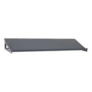 Quantum Storage Systems Steel Slanted Shelf, 36 in W x 12 in D x Gray SLP-A1236