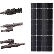 Grape Solar Monocrystalline Solar Panel Expansion Kit, 200 W, 20.3V DC, 9.85 A, 36 Cells, 4mm PV GS-200-EXP