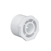 Lasco Fittings Bushing, 1 1/2 x 1 in, Schedule 40, White 437211BC