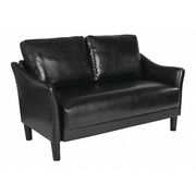 Flash Furniture Asti Loveseat, Black Leather SL-SF915-2-BLK-GG