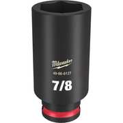 Milwaukee Tool 3/8" Drive Deep Impact Socket 7/8 in Size, Deep Socket, Black Phosphate 49-66-6127