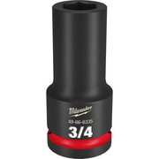 Milwaukee Tool 3/4" Drive Deep Impact Socket 3/4 in Size, Deep Socket, Black Phosphate 49-66-6335