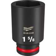 Milwaukee Tool 3/4" Drive Deep Impact Socket 1 5/8 in Size, Deep Socket, Black Phosphate 49-66-6349