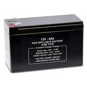Zoro Select Sealed Lead Acid Battery, 12V, 8Ah, AGM 47038