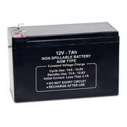 Zoro Select Sealed Lead Acid Battery, 12VDC, 7Ah 47014