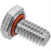 Usa Industrials Not Graded, 1/4"-20 Hex Head Cap Screw, Plain 18-8 Stainless Steel, 2-1/2 in L, 5 PK ZBOLT-378